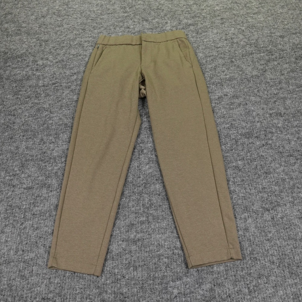 Bonobos Off Duty Pants Men XS Short Green Stretch Pull On Casual Tapered Leg‎